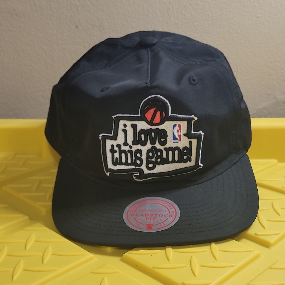 Mitchell & Ness Black Snapback Hat - I Love This Game